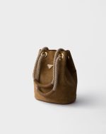 Small Prada Mariner suede bucket bag - Image 2